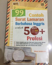 99 contoh surat lamaran berbahasa inggris untuk profesi