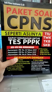 Paket soal cpns seperti aslinya