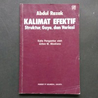 Kalimat Efektif Struktur Gaya Dan Variasi