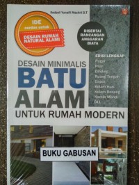 desain minimalis batu alam