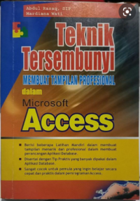 teknik tersembunyi membuat tampilan profesional dalam microsoft access